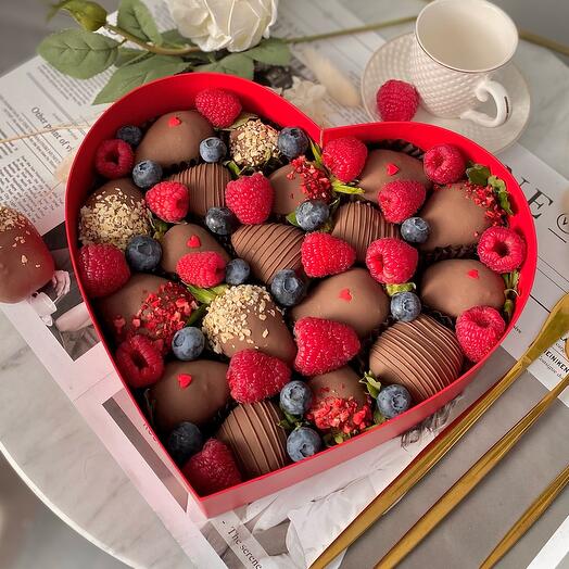 Клубника в шоколаде Сердце