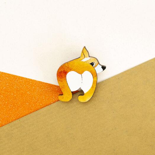 Brooch Corgi