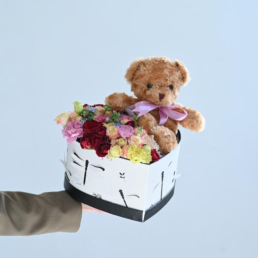 Bouquet With Teddy