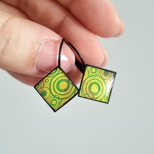 Серьги геометрия
