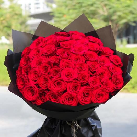 Upper Class Pure Red roses 51
