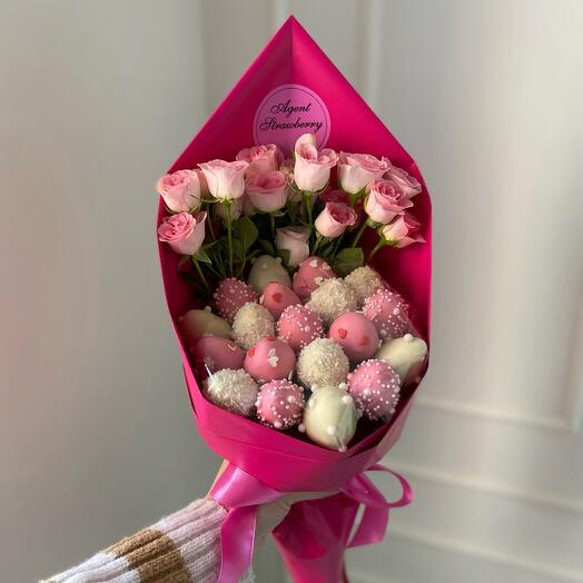 Букет из клубники «Романтика» 💓
