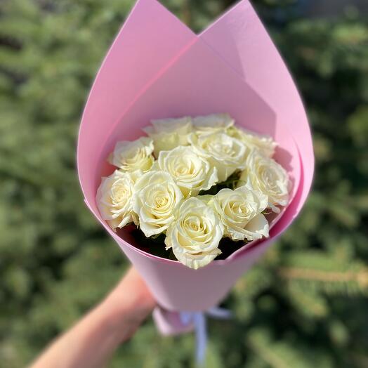Ramo de rosas blancas "Para TI, con amor"