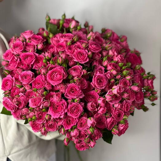Кустовые розы 25 штук