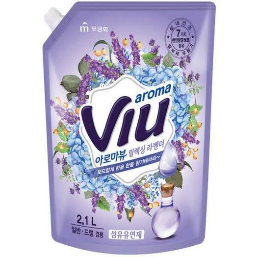 Mukunghwa Aroma Viu Lavender Кондиционер для белья с ароматом средиземноморской лаванды - 2,1 л (пакет)