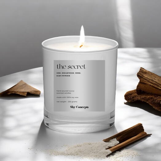 The Secret - Luxury Scented Candle (White)