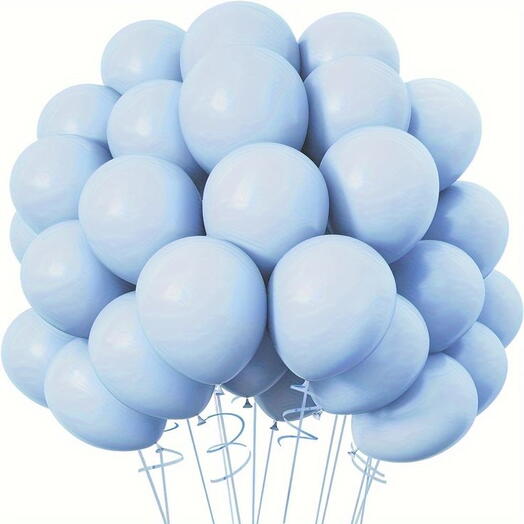 Blue Helium Latex Balloons - 20pcs