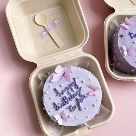 Purple Butterlfy Bento cakes