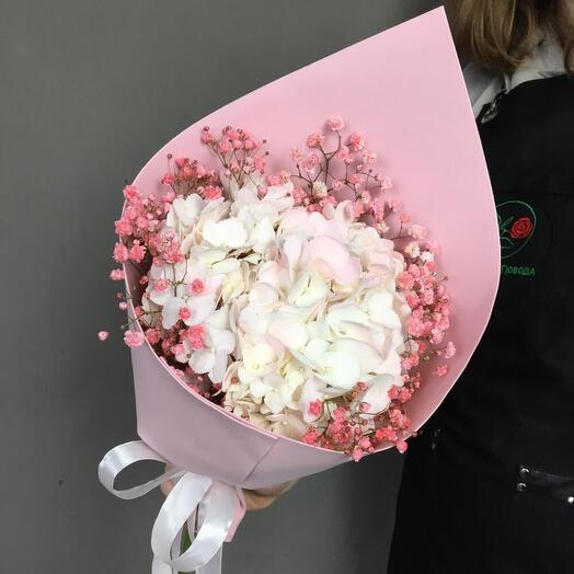 Воздушная Гортензия и гипсофила