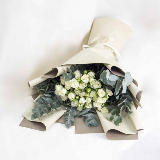 Spray Rose White 10