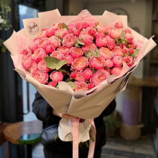 WOW букет из пионовидной розы Валентинка 💝