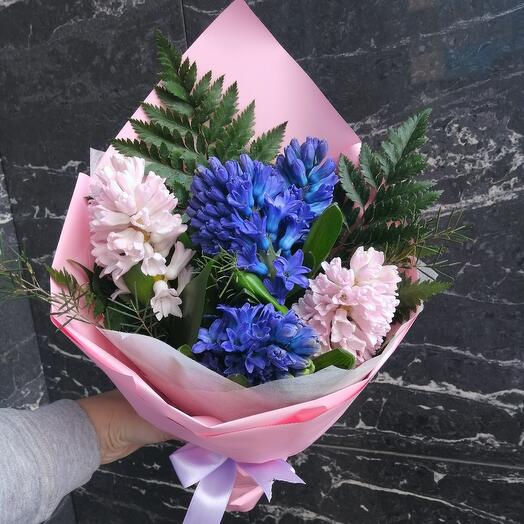 Гиацинты микс 5 шт n40 8 марта