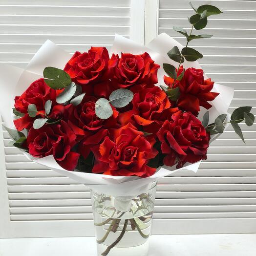 Французские розы и эвкалипт🔥