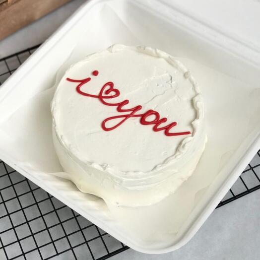 Бенто торт i ️ you️