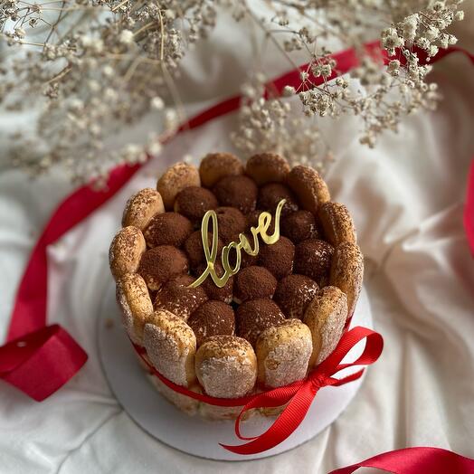 Бенто торт тирамису maxi love подарок