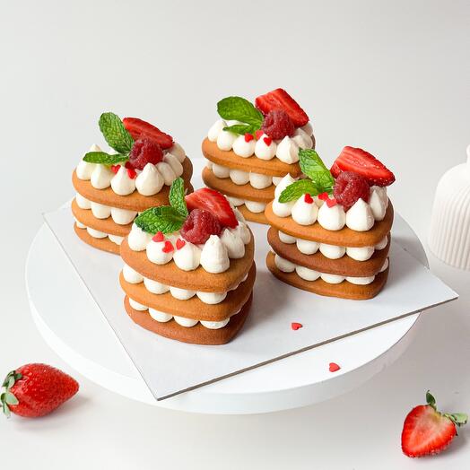 Пирожное Медовички сердечки