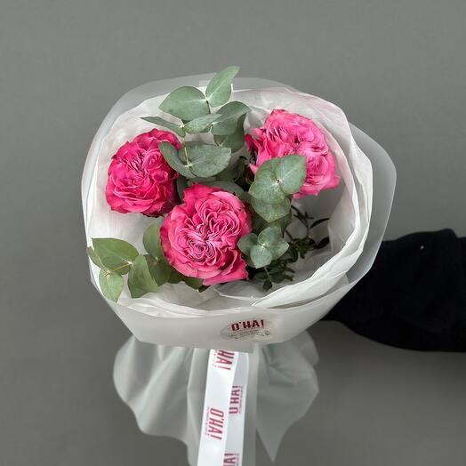 Country blues rose bouquet