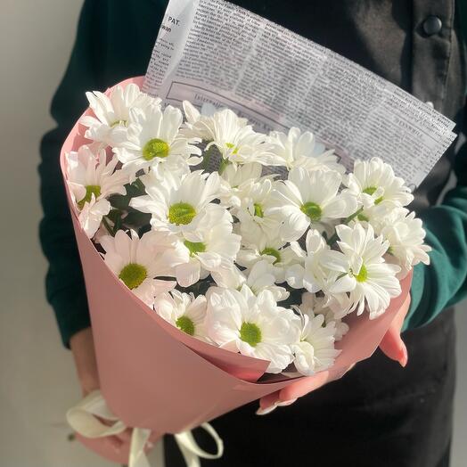 Букет «Неповторимые ромашки»🌸букет кустовой хризантемы