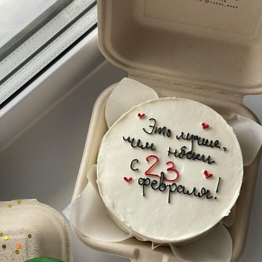 Бенто торт с 23 февраля