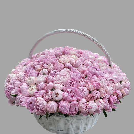 Цветы Букет Art Flowers из 201 пиона