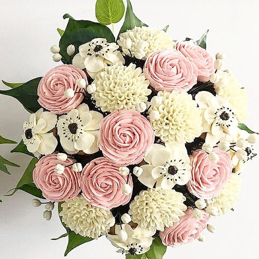 Ramadan Cupcakes Bouquet Pink