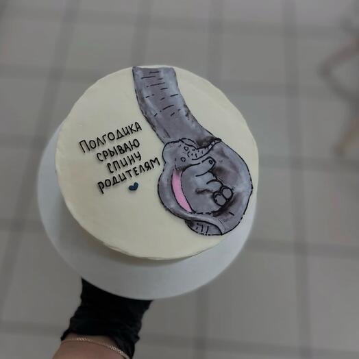 Бенто торт большой с рисунком