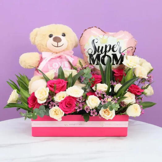 Super Mom Flower Hamper