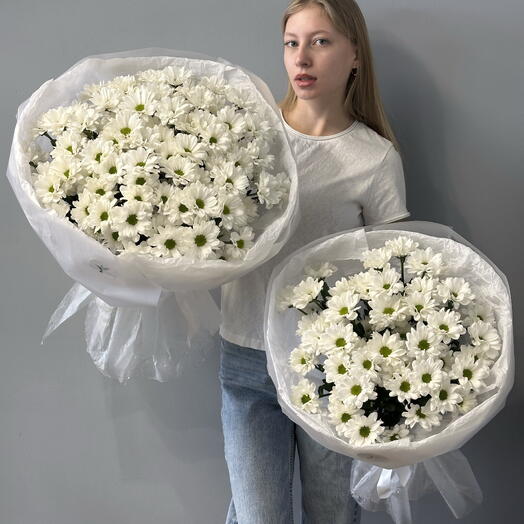 Комбо 2 Монобукеты из хризантем