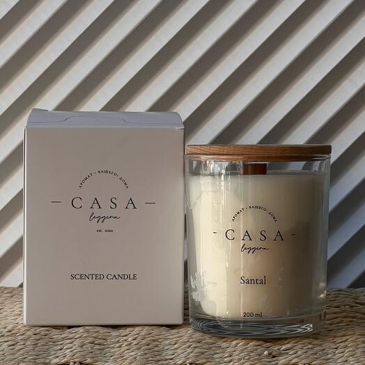 Свеча в стекле Santal 200мл