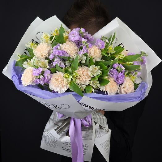 Авторский букет " Мечты 💜" с ароматной маттиолой