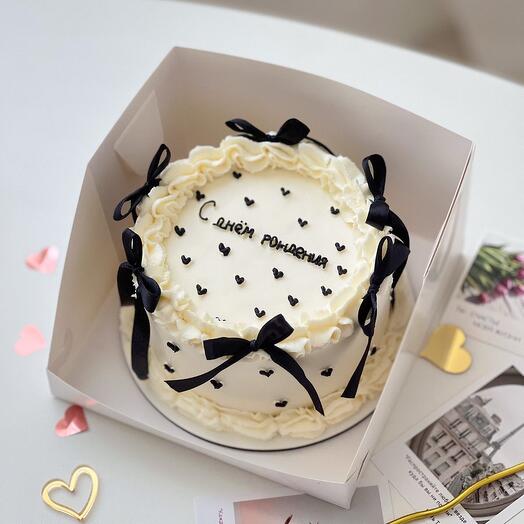Pastel de Lambeth con arcos y letras como regalo/ Cumpleaños para 5-6 personas