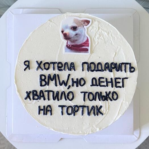 Бенто торт мужчине «я хотела подарить BMW