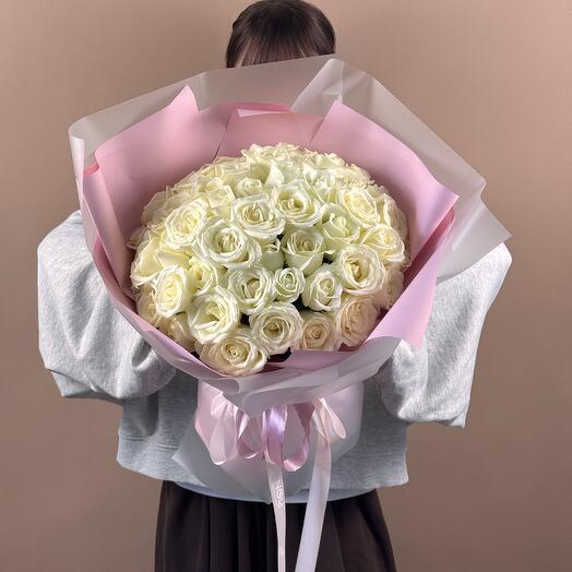 Букет из 51 белой розы 💝💕