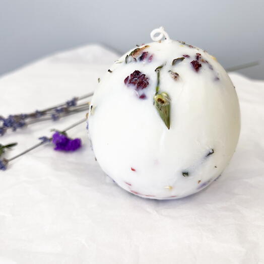 Botanical candle Sphere