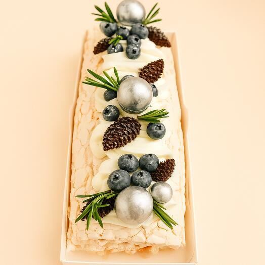 Рулет Меренговый Новогодний