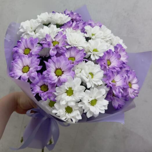 Букет из кустовых хризантем 7 шт