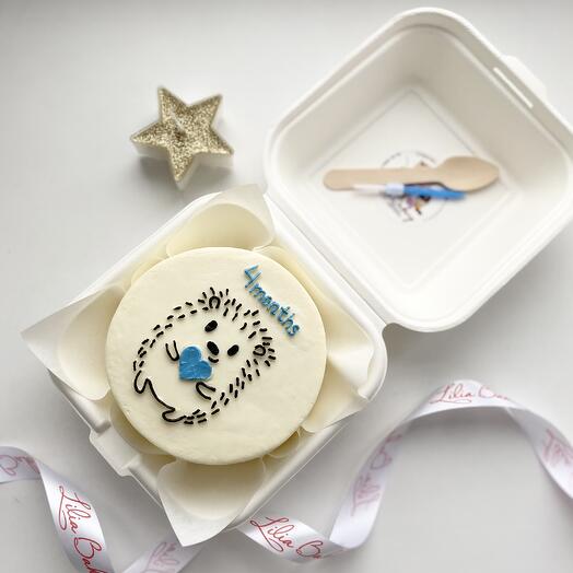 Бенто торт с ежиком на каждый месяц ребенка