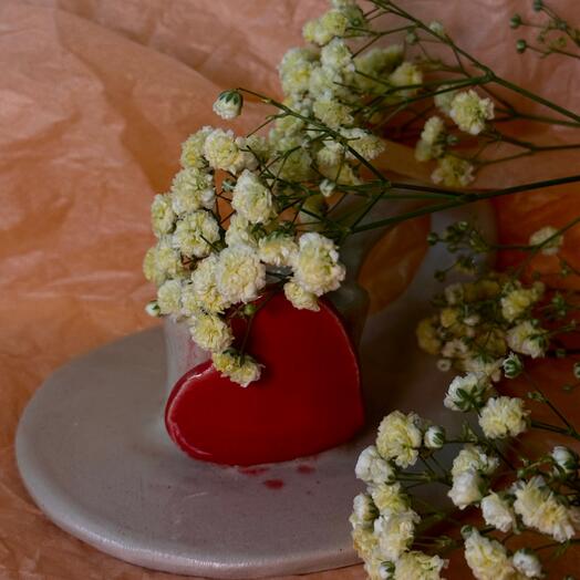 Подсвечник-валентинка