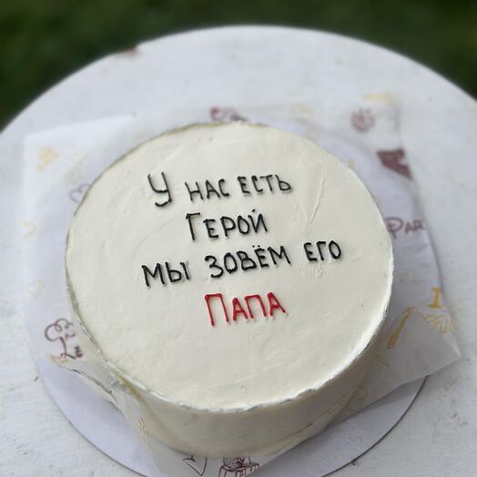 Бенто тортик размер М папа герой