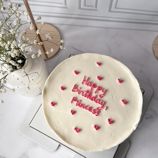 Торт на 1 кг, на праздник happy birthday princess