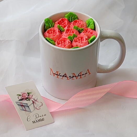 Торт в кружке 
"Маме"