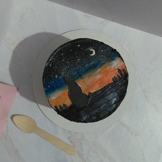 Бенто торт с авторским рисунком