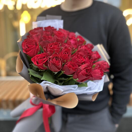Красные розы  25