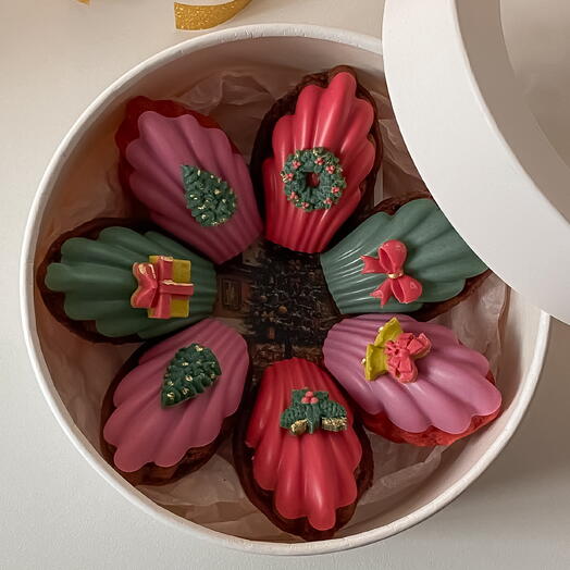 🤍 Мадлен 300 г новогодний подарочный набор