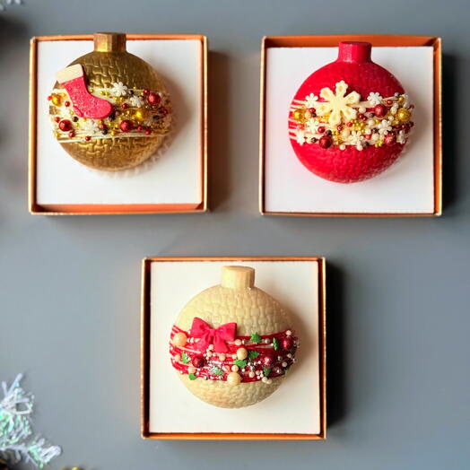 Набор из шоколадных бомбочек - 3 штуки