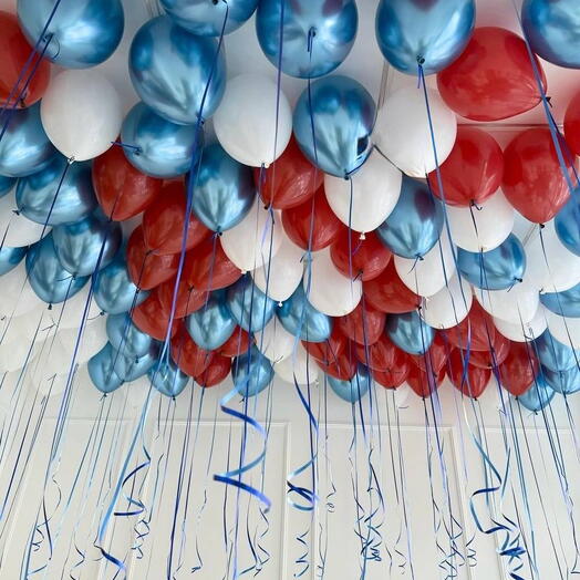 Шары к потолку — набор из 90 шаров для праздника 🎈