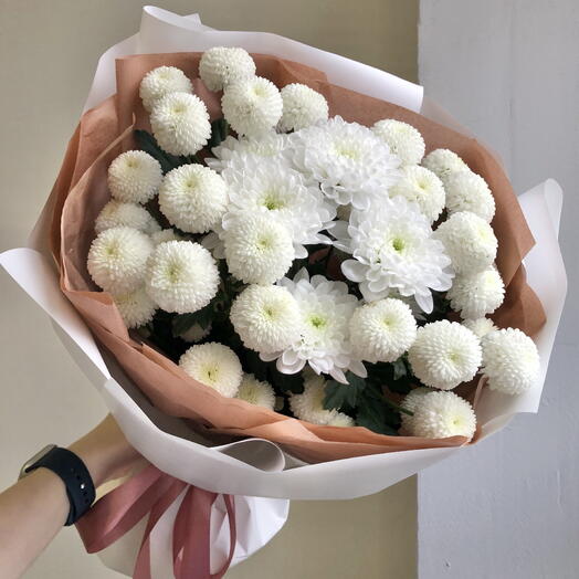 Букет кустовых хризантем N 469