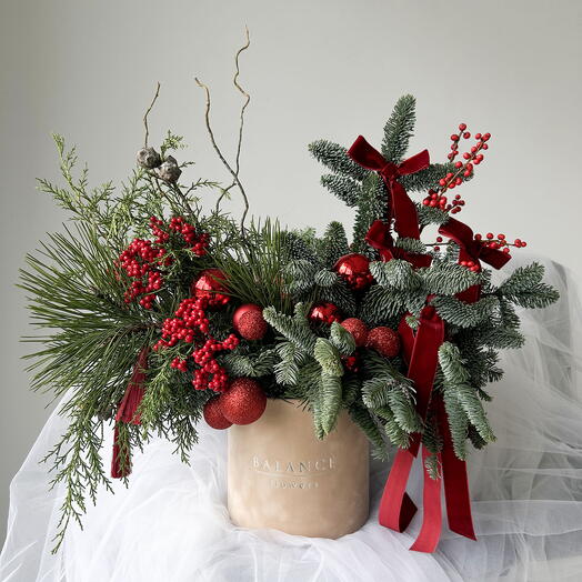 Композиция "Снежный бархат"