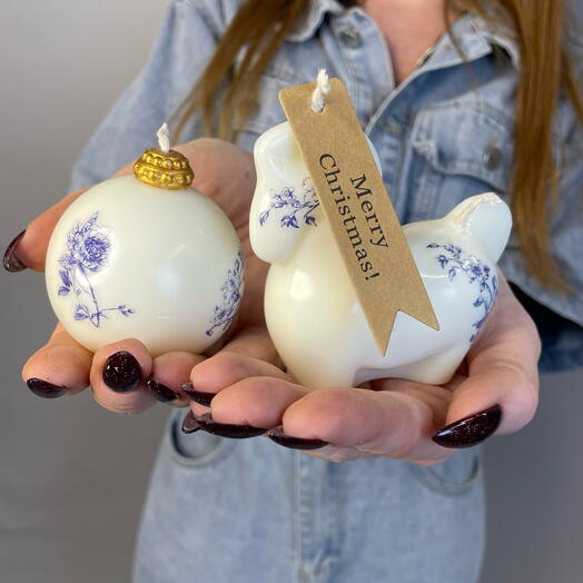 Набор свечей ручной работы символ года