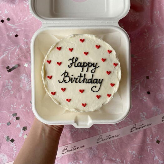 Бенто Happy birthday с сердечками